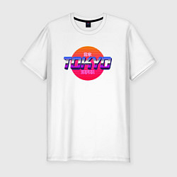 Футболка slim-fit Retrowave Tokyo, цвет: белый