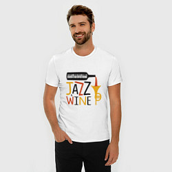 Футболка slim-fit Jazz & Wine, цвет: белый — фото 2