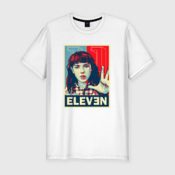 Футболка slim-fit Stranger Things Eleven, цвет: белый