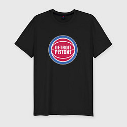 Футболка slim-fit Детройт Пистонс NBA, цвет: черный