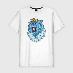 Футболка slim-fit The King of the Ice Tigers, цвет: белый