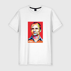 Футболка slim-fit Flea - RHCP, цвет: белый