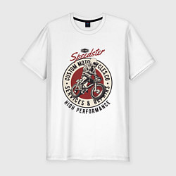 Мужская slim-футболка Мотокросс moto sport
