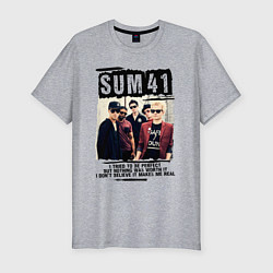 Футболка slim-fit SUM 41 PIECES, цвет: меланж