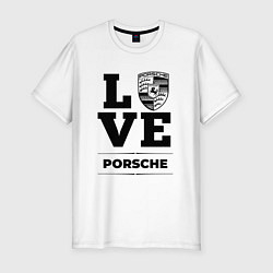 Футболка slim-fit Porsche Love Classic, цвет: белый