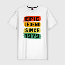 Мужская slim-футболка Эпическая легенда 1979