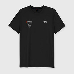 Футболка slim-fit Carlos Sainz Карлос Сайнс, цвет: черный