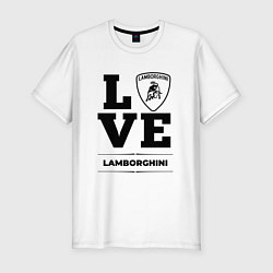 Футболка slim-fit Lamborghini Love Classic, цвет: белый