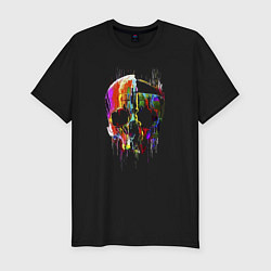 Футболка slim-fit Vanguard skull Impressionism, цвет: черный