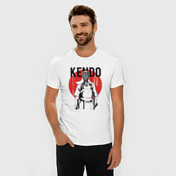 Футболка slim-fit Kendo, цвет: белый — фото 2