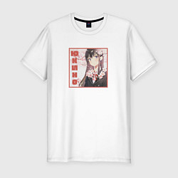 Футболка slim-fit Юкино и сакура OreGairu, цвет: белый