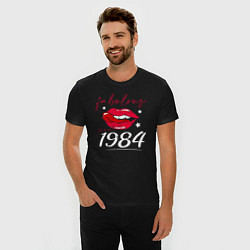 Футболка slim-fit Невероятно человек с 1984 года, цвет: черный — фото 2