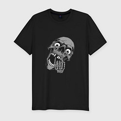 Футболка slim-fit THE SURPRISED SKULL, цвет: черный