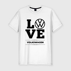 Футболка slim-fit Volkswagen Love Classic, цвет: белый