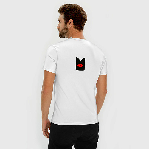 Мужская slim-футболка Культ ягненка / Белый – фото 4