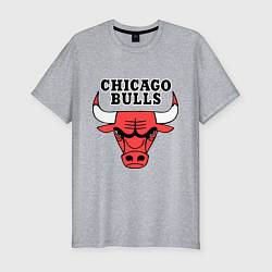 Мужская slim-футболка Chicago Bulls