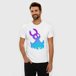 Футболка slim-fit Hollow Knight рыцарь neon, цвет: белый — фото 2