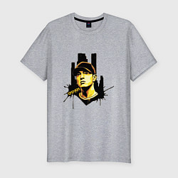 Футболка slim-fit Eminem rap black, цвет: меланж