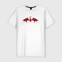 Мужская slim-футболка Дом Дракона символ дома Таргариенов