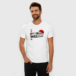Футболка slim-fit 300ZX JDM Retro Style, цвет: белый — фото 2