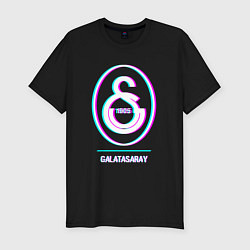 Футболка slim-fit Galatasaray FC в стиле glitch, цвет: черный