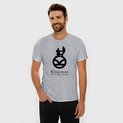 Футболка slim-fit Kingsman Секретная служба - logo, цвет: меланж — фото 2