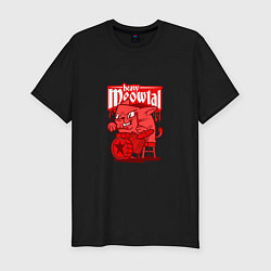 Футболка slim-fit Heavy Mewtal, цвет: черный