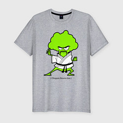 Футболка slim-fit Choppin Brocco Lee, цвет: меланж