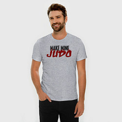 Футболка slim-fit Make Mine JUDO, цвет: меланж — фото 2