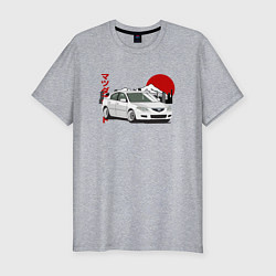 Футболка slim-fit Mazda 3 bk JDM Retro, цвет: меланж