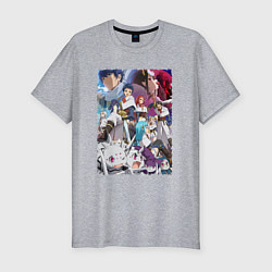 Футболка slim-fit Да я паук и что с того арт, цвет: меланж