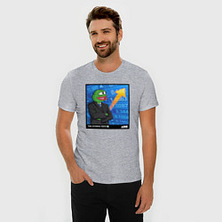 Футболка slim-fit Pepe Stonks, цвет: меланж — фото 2
