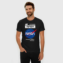 Футболка slim-fit Nasa - Logo, цвет: черный — фото 2