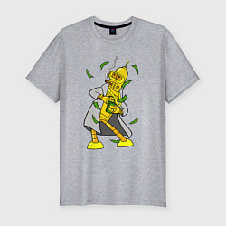 Футболка slim-fit Golden Bender, цвет: меланж