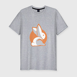 Футболка slim-fit Orange Rabbit, цвет: меланж