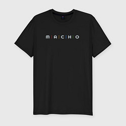 Футболка slim-fit Macho, цвет: черный