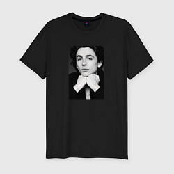 Футболка slim-fit Timothee Chalamet Vogue 2021, цвет: черный