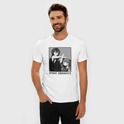 Футболка slim-fit Ирина Люминеск и Аня Симонян - Луна Лайка и Носфер, цвет: белый — фото 2