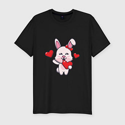 Футболка slim-fit Lover Bunny, цвет: черный