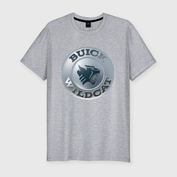 Футболка slim-fit Buick Wildcat - logotype, цвет: меланж