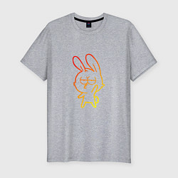 Футболка slim-fit Hello Rabbit, цвет: меланж