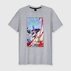 Футболка slim-fit Kill la Kill Battle, цвет: меланж