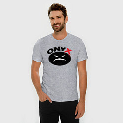 Футболка slim-fit Onyx logo black, цвет: меланж — фото 2