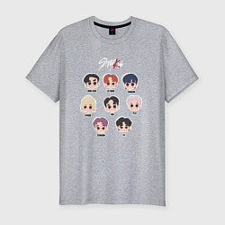 Футболка slim-fit Stray Kids Chibi, цвет: меланж