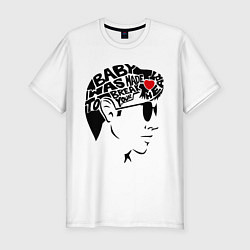 Футболка slim-fit Arctic Monkeys Love, цвет: белый