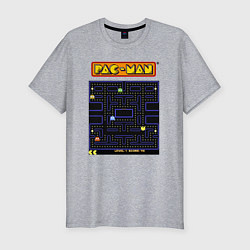 Футболка slim-fit Pac-Man на ZX-Spectrum, цвет: меланж