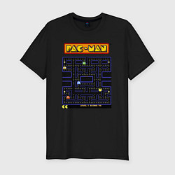 Футболка slim-fit Pac-Man на ZX-Spectrum, цвет: черный