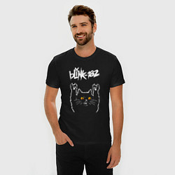 Футболка slim-fit Blink 182 rock cat, цвет: черный — фото 2