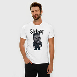 Футболка slim-fit Седьмой Slipknot, цвет: белый — фото 2