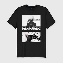 Футболка slim-fit Tokyo Ghoul Ken Kaneki, цвет: черный